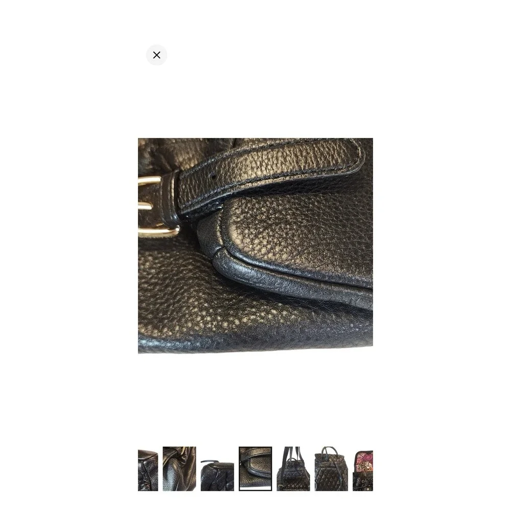 Vera Bradley Amy Quilted Leather Soft Backpack‎ Black